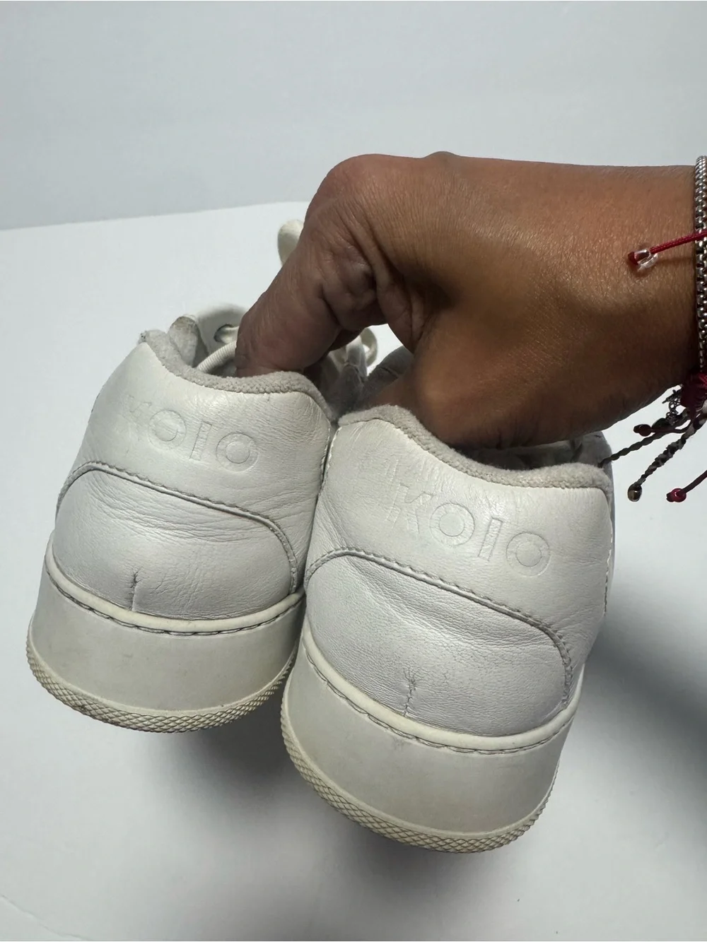 Koio Metro Low Top Court Sneakers Size 8 Leather